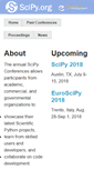 Mobile Screenshot of conference.scipy.org