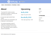 Tablet Screenshot of conference.scipy.org